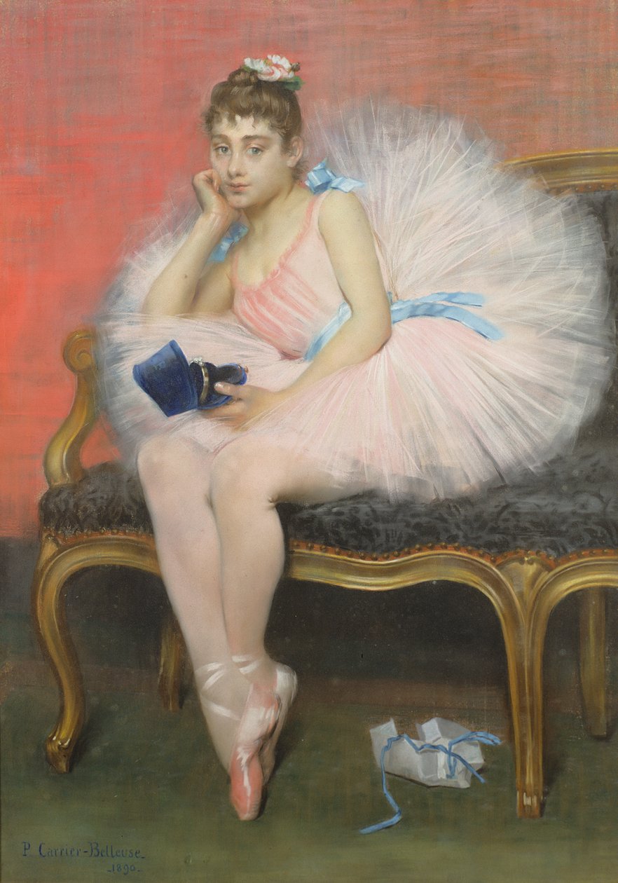 A jelen, 1890 (pasztell) alkotó: Pierre Carrier Belleuse