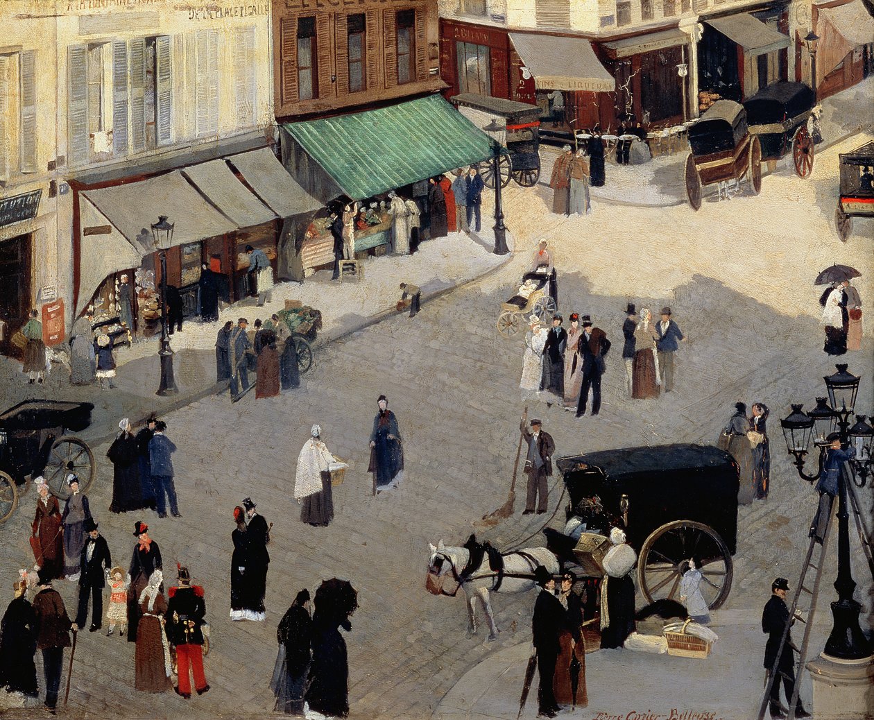 Place Pigalle, Párizs, 1880-as évek alkotó: Pierre Carriere Belleuse