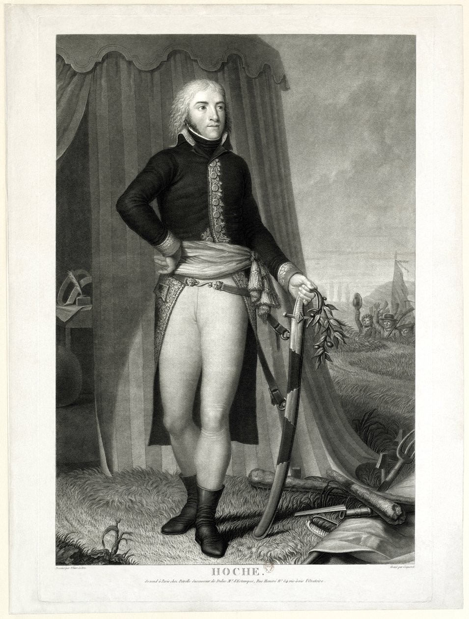 Lazare Hoche (1768 - 1797), francia tábornok alkotó: Pierre Charles Coqueret