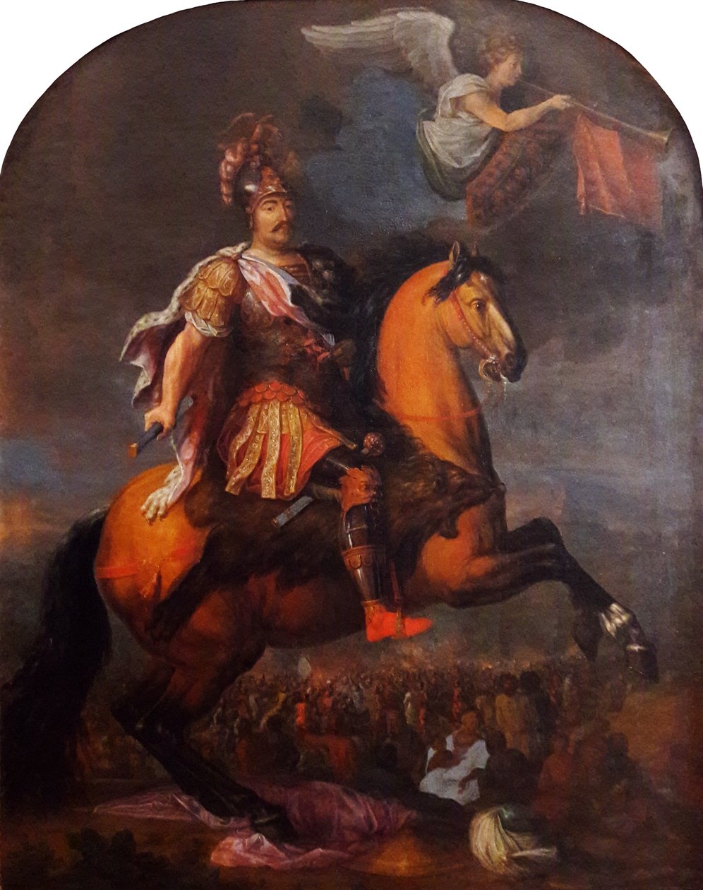 Jan király lovas portréja III. A lengyel Sobieski alkotó: Pierre Denis Martin