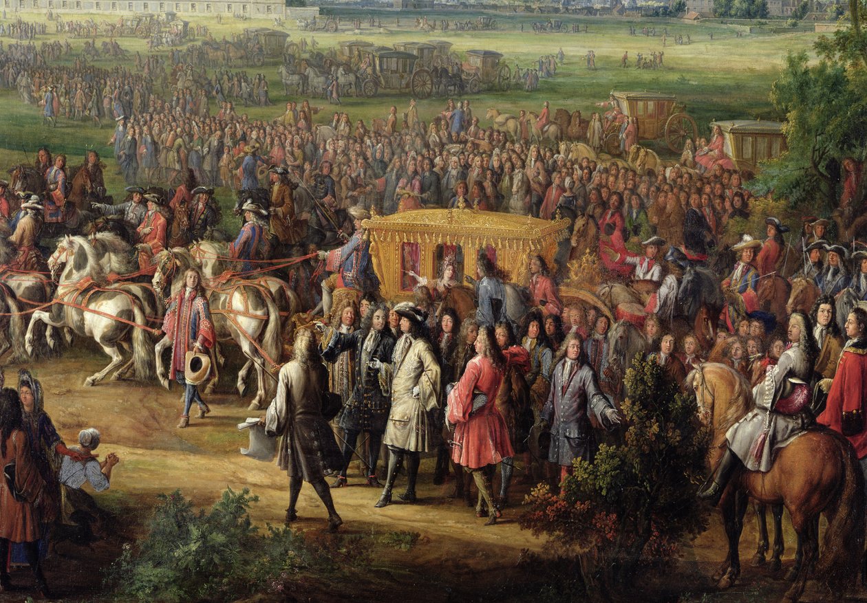 A rokkantok templomának felavatása XIV. Lajos (1638-1715) által alkotó: Pierre Denis Martin