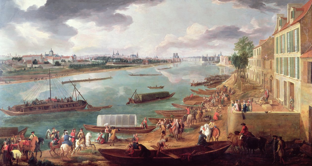Párizs kilátása a Quai de la Rapee felől (lásd még: 231147 és 365071) alkotó: Pierre Denis Martin