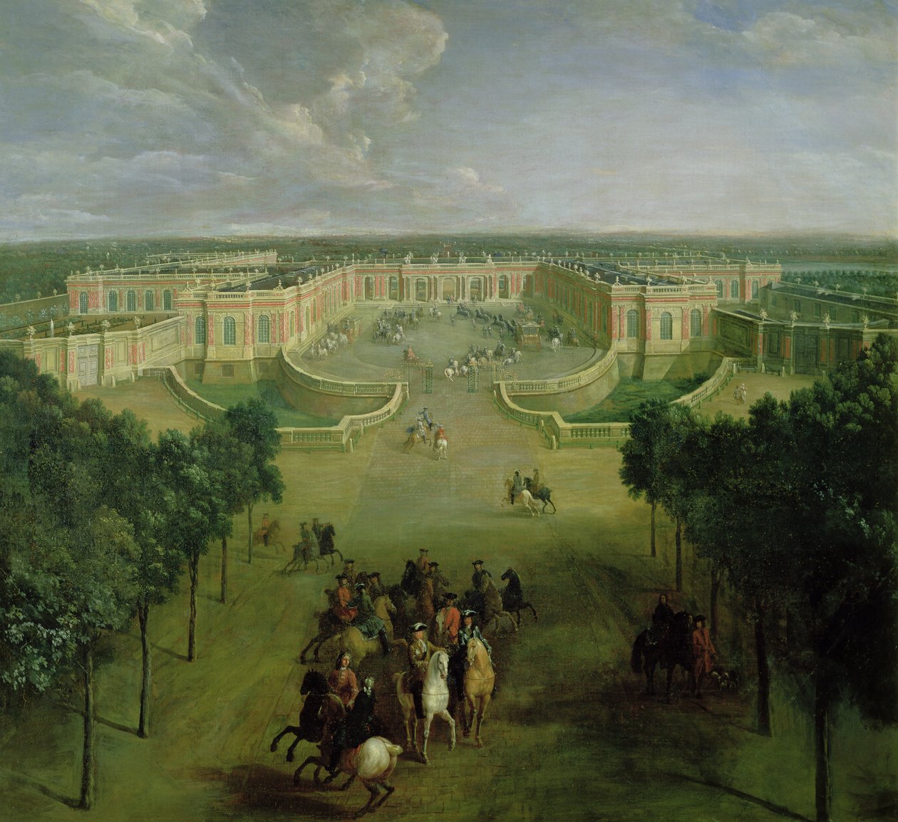 Nagy-Trianon látképe, 1722 alkotó: Pierre Denis Martin