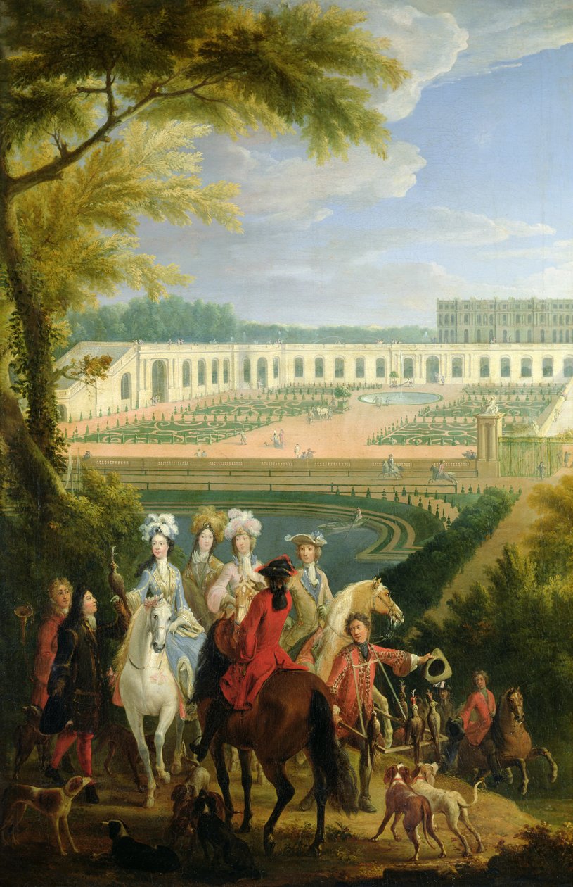Kilátás a versailles-i Orangeriere, 1697 után alkotó: Pierre Denis Martin