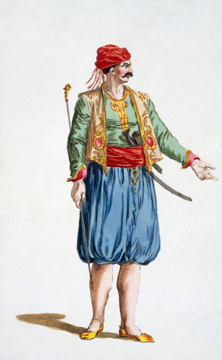A török flotta katonája, 1780 alkotó: Pierre Duflos