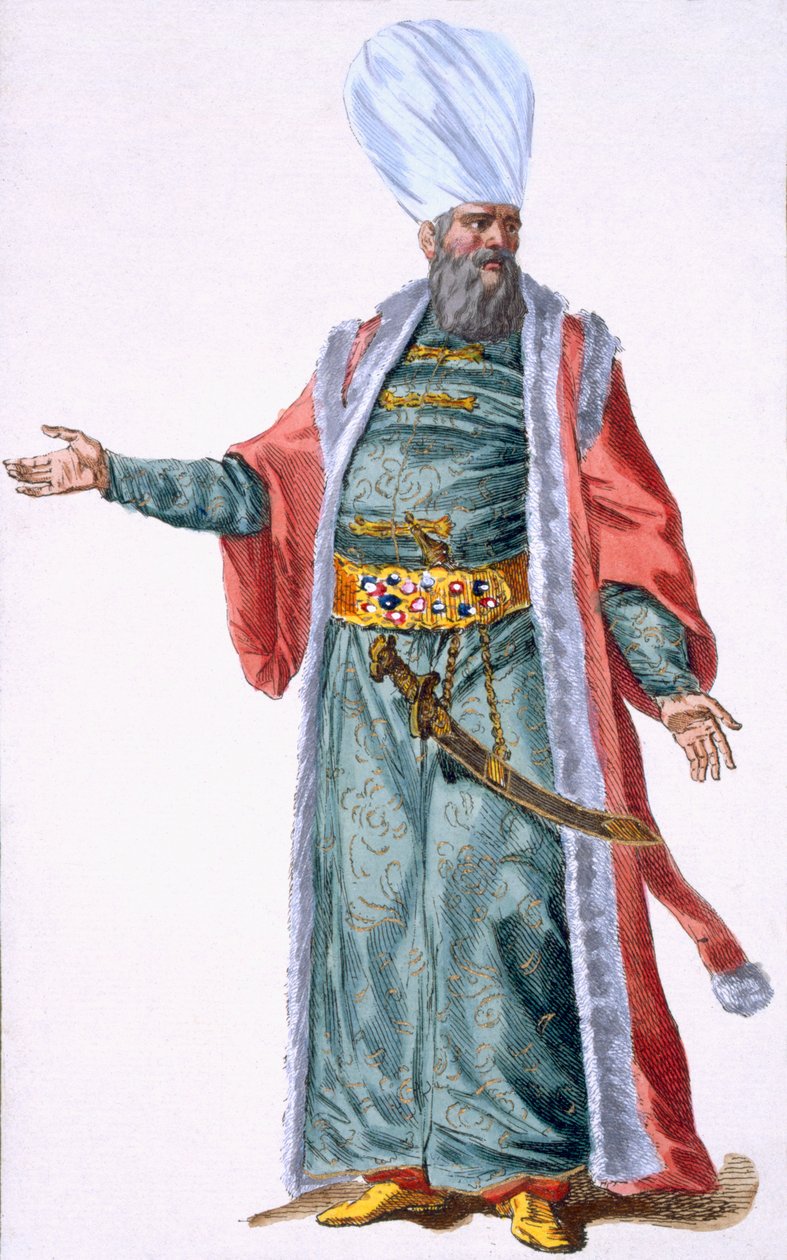 Aga, vagyis a janicsárok vezetője, 1780 alkotó: Pierre Duflos