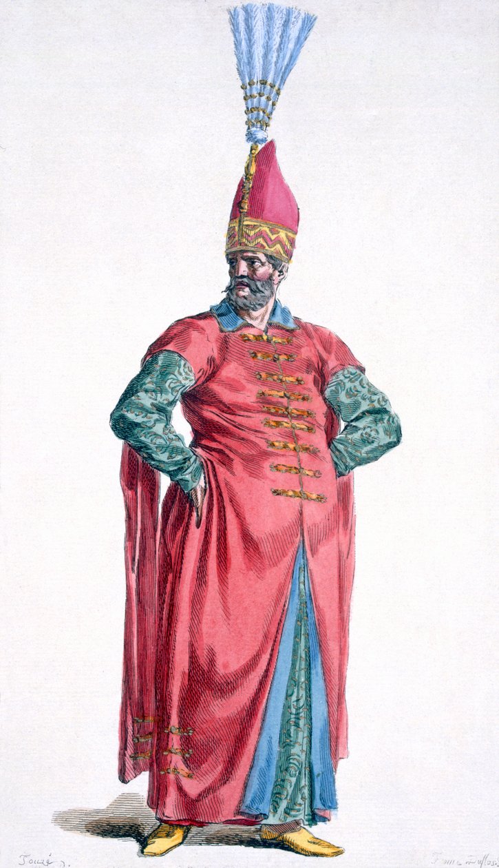 Boluch-Bassi, a janicsárok tisztje, 1780 alkotó: Pierre Duflos