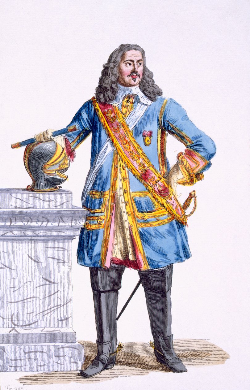 George Monke (1608-70) Albemarle hercege a „Receuil des Estampes, rangokat és méltóságokat képviselő, az összes létező nemzet jelmeze szerint” című könyvéből, 1780-ban (kézzel színezett metszet) alkotó: Pierre Duflos