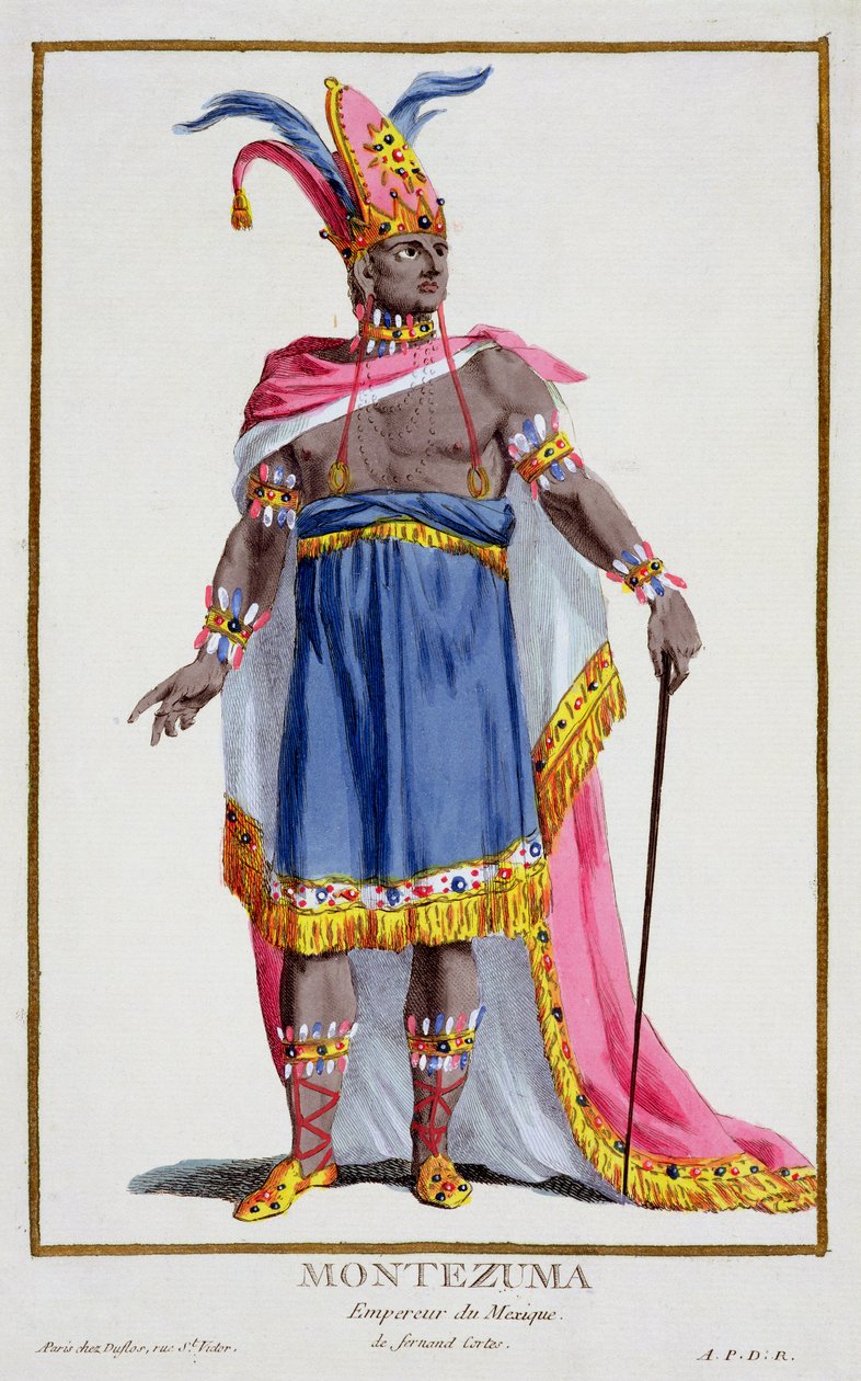 Montezuma, Mexikó császára (1466-1520) 1780 alkotó: Pierre Duflos