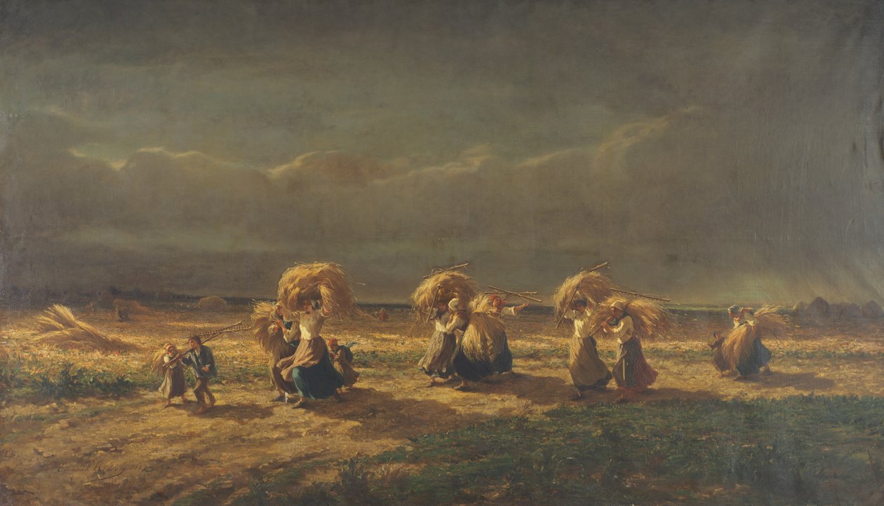 Gleaners Chambaudoinban, 1857 alkotó: Pierre Edmond Alexandre Hedouin