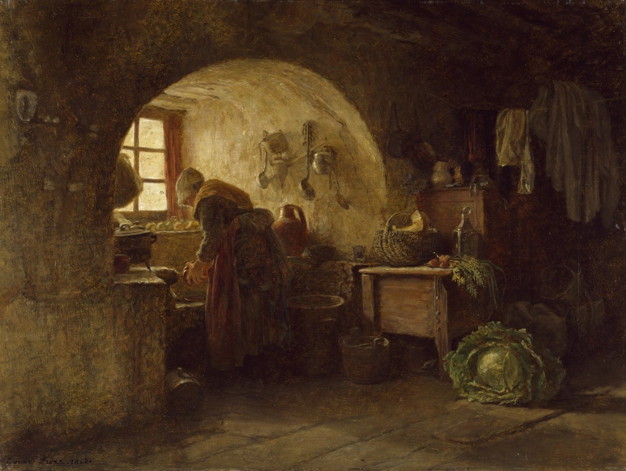 Vacsorakészítés, 1858 alkotó: Pierre Edouard Frere
