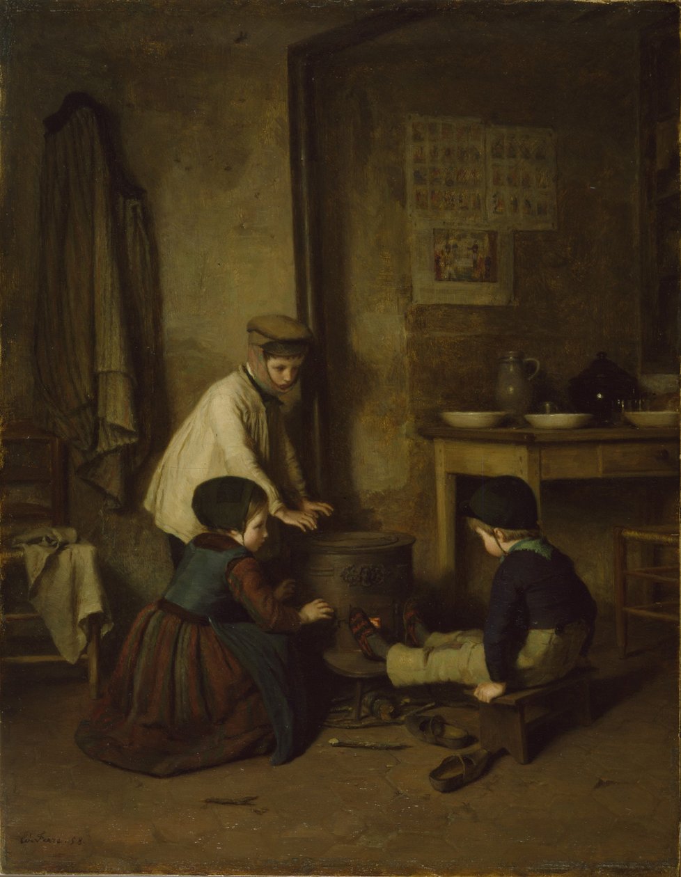 A hideg nap, 1858 alkotó: Pierre Edouard Frere