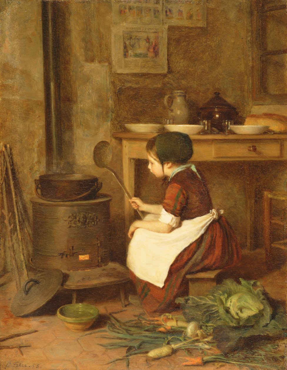 A kis szakács, 1858 alkotó: Pierre Edouard Frere