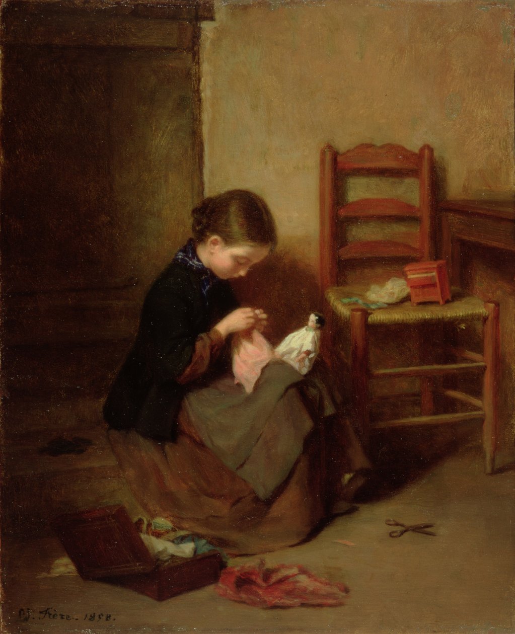 A kis szabó, 1858 alkotó: Pierre Edouard Frere