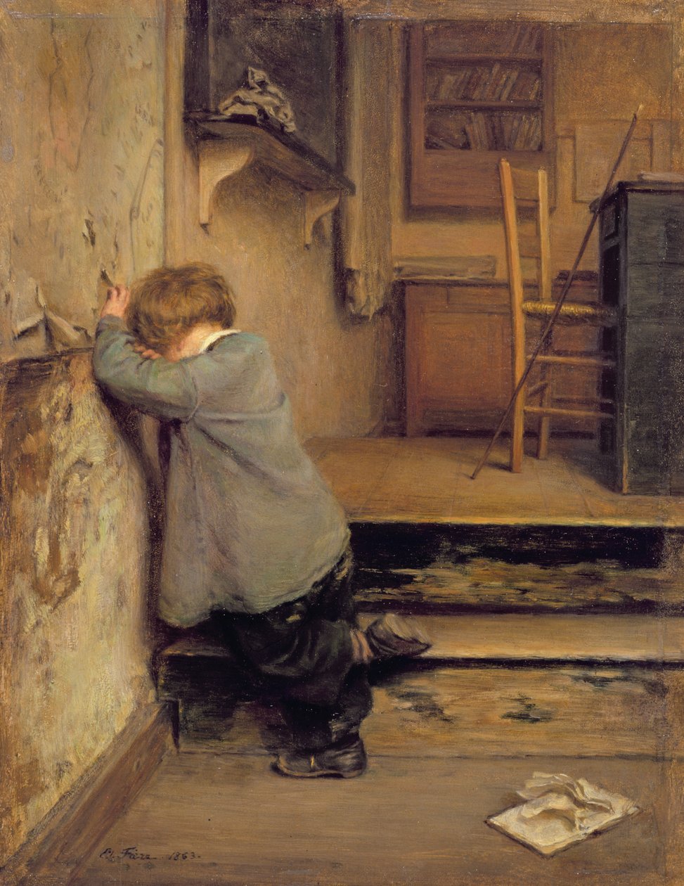 A megrovás, 1863 alkotó: Pierre Edouard Frere