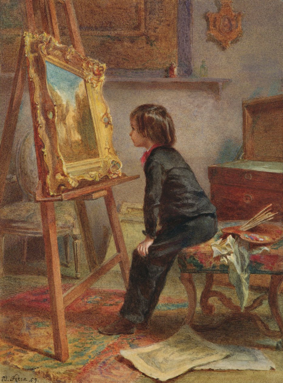 Az ifjú műértő, 1869 alkotó: Pierre Edouard Frere