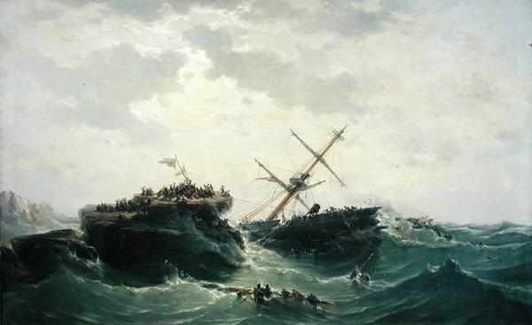 A Borysthene elsüllyedése, 1865. december 15., 1866 alkotó: Pierre Emile Berthelemy