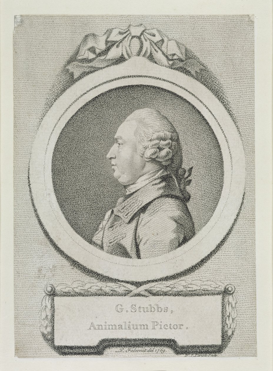 George Stubbs (1724-1806) portrétanulmánya (lágyőrölt rézkarc és metszet) (lásd: 213891) alkotó: Pierre Etienne Falconet
