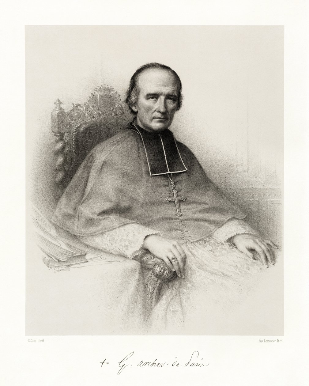 Georges Darboy, 1865-66 alkotó: Pierre Gustave Eugene Staal