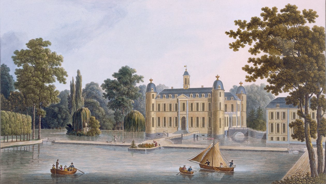 Château de Beloeil, „A Holland Királyság legjelentősebb műemlékeinek, épületeinek és házainak válogatása”, 1827-ben jelent meg alkotó: Pierre Jacques Goetghebuer