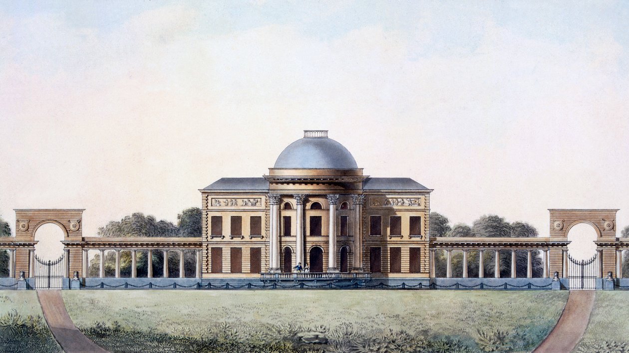 Szent András-kastély Brugge közelében, a „Holland Királyság legjelentősebb műemlékei, épületei és házai” című kiadványból, 1827-ben megjelent alkotó: Pierre Jacques Goetghebuer