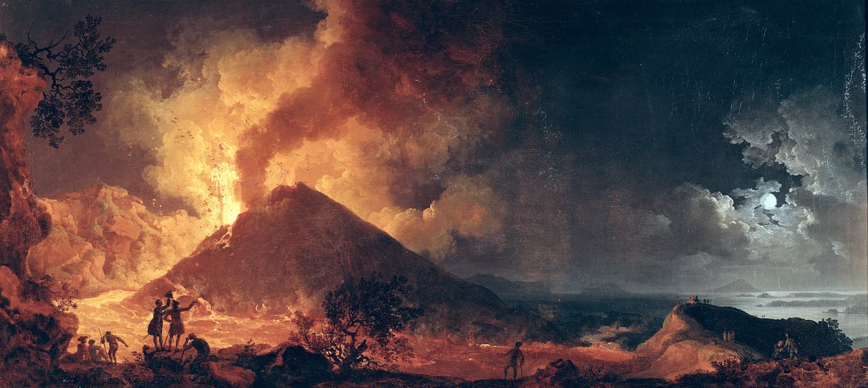 A Vezúv kitörése 1771-ben alkotó: Pierre Jacques Volaire