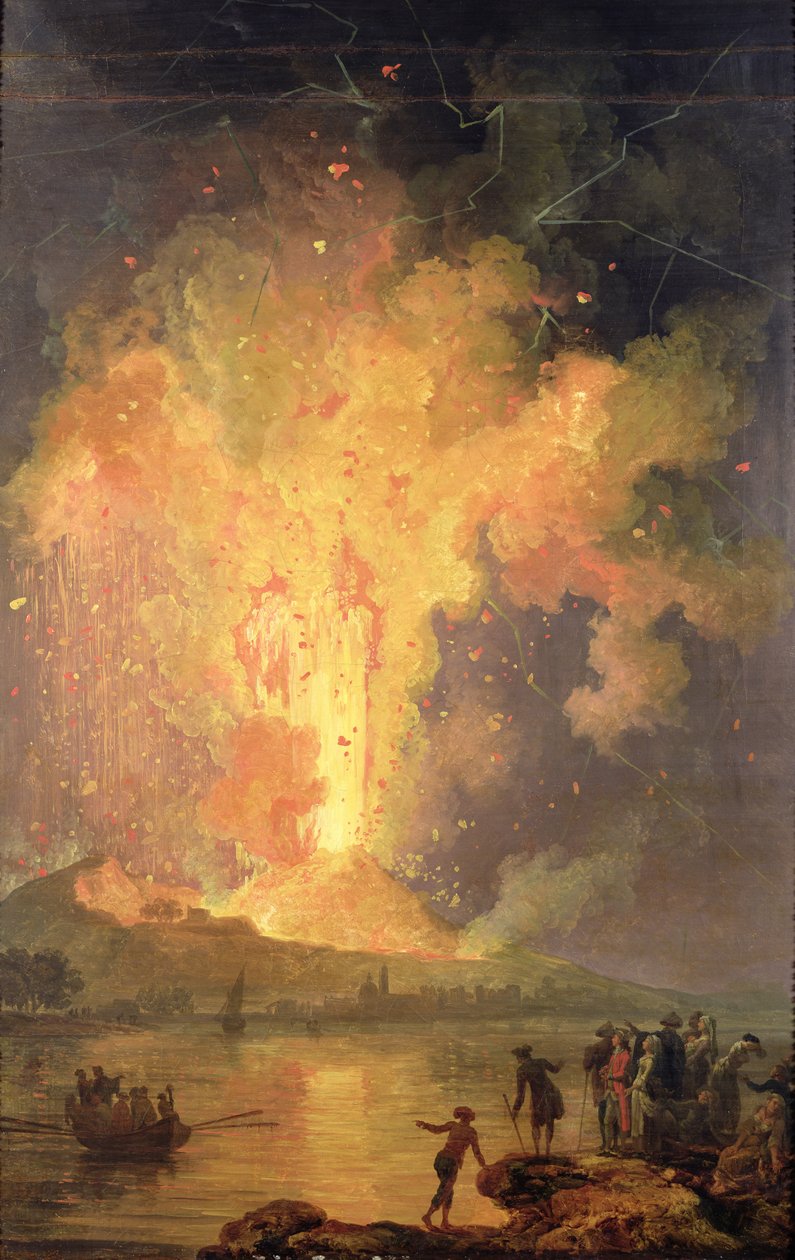 A Vezúv kitörése 1779-ben, 1779-1802 alkotó: Pierre Jacques Volaire