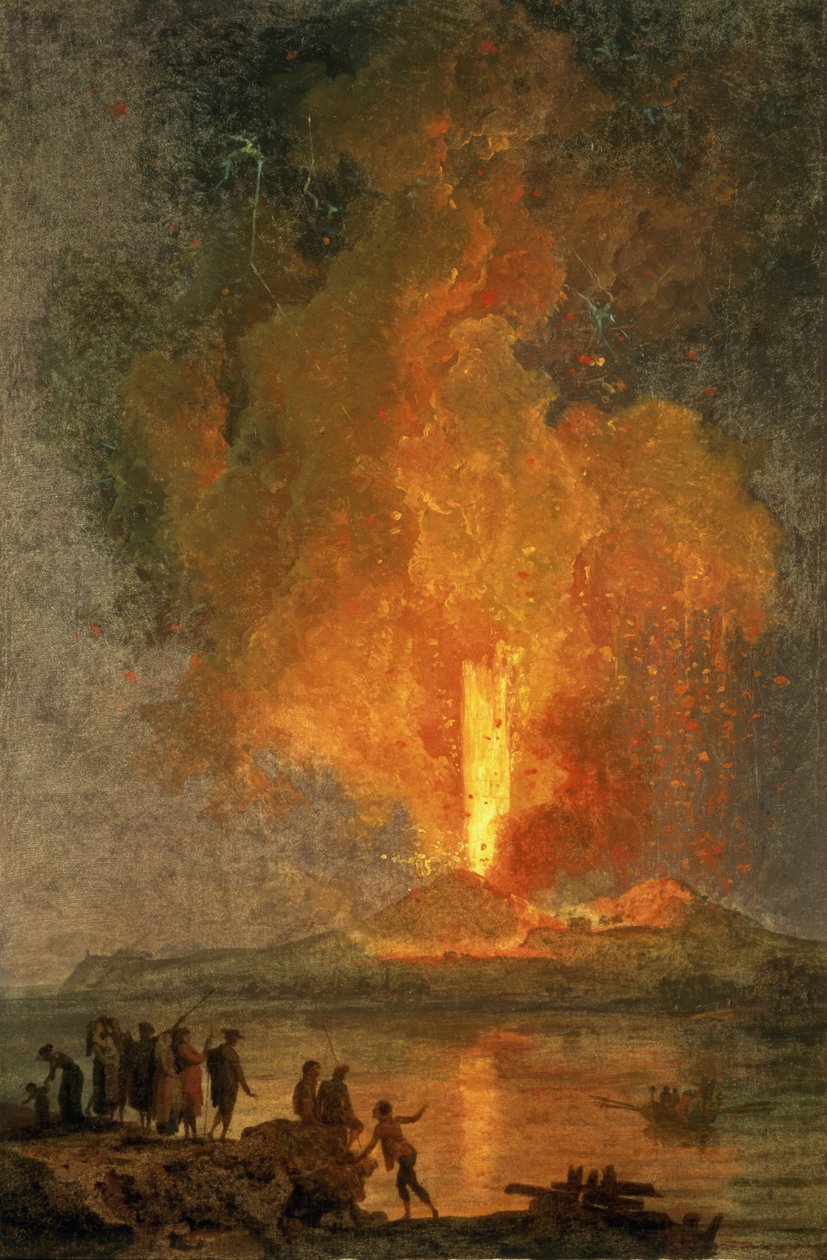 A Vezúv kitörése alkotó: Pierre Jacques Volaire