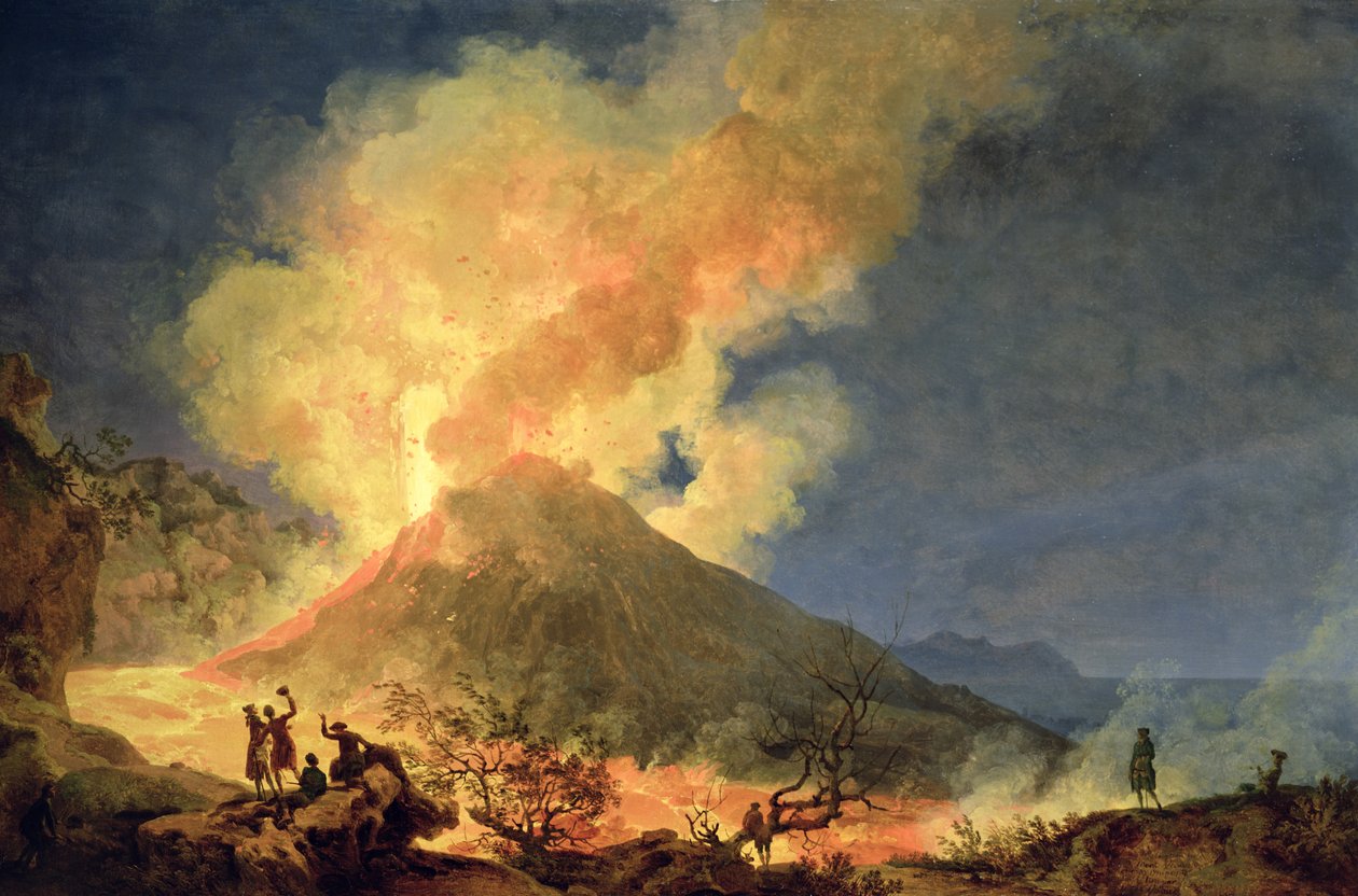 A Vezúv kitörése alkotó: Pierre Jacques Volaire