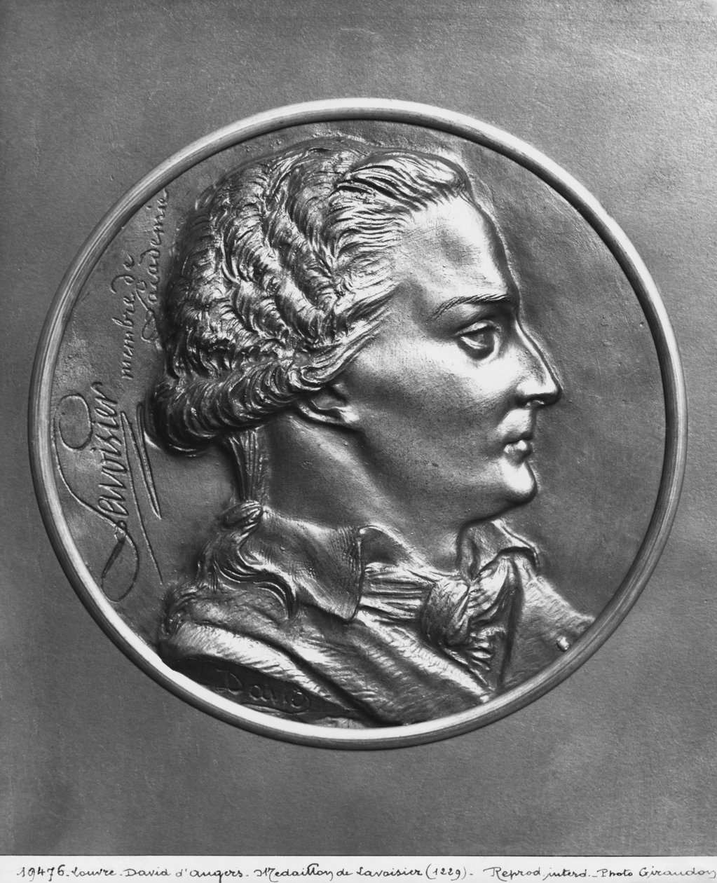 Antoine Laurent Lavoisier (bronz) alkotó: Pierre Jean David d
