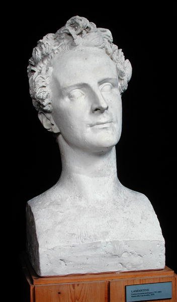 Alphonse de Lamartine (1792-1869) mellszobra 1829 (gipsz) alkotó: Pierre Jean David dAngers