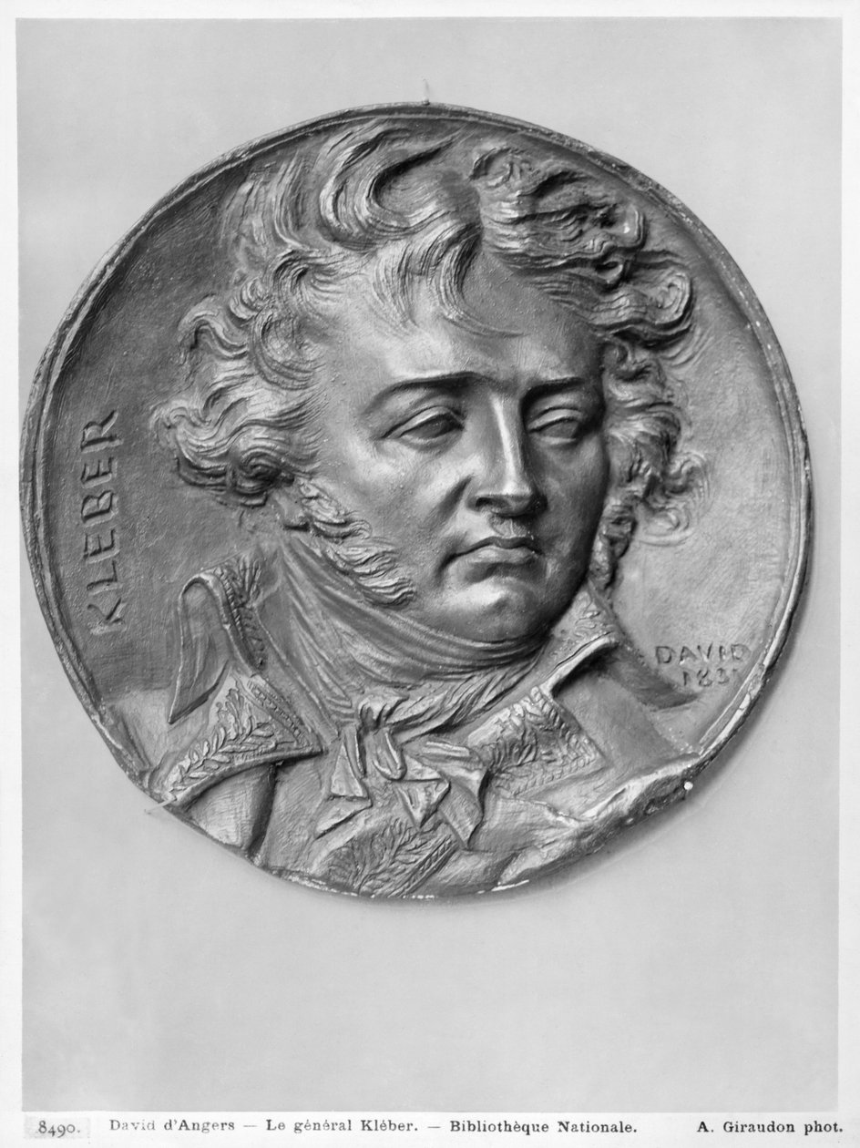 Jean Baptiste Kleber tábornok, 1831 (bronz) alkotó: Pierre Jean David d