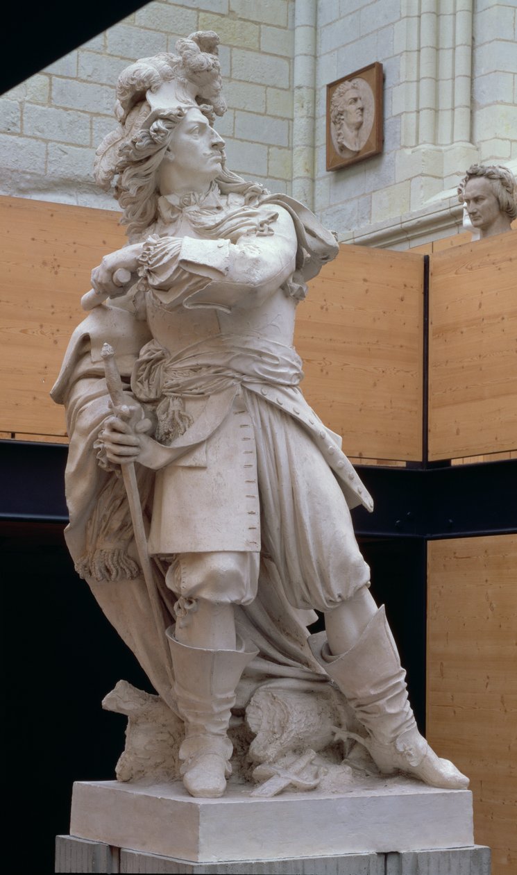 II. Lajos, 4. Bourbon és Conde herceg (1621-86), 1817 (gipsz) alkotó: Pierre Jean David d