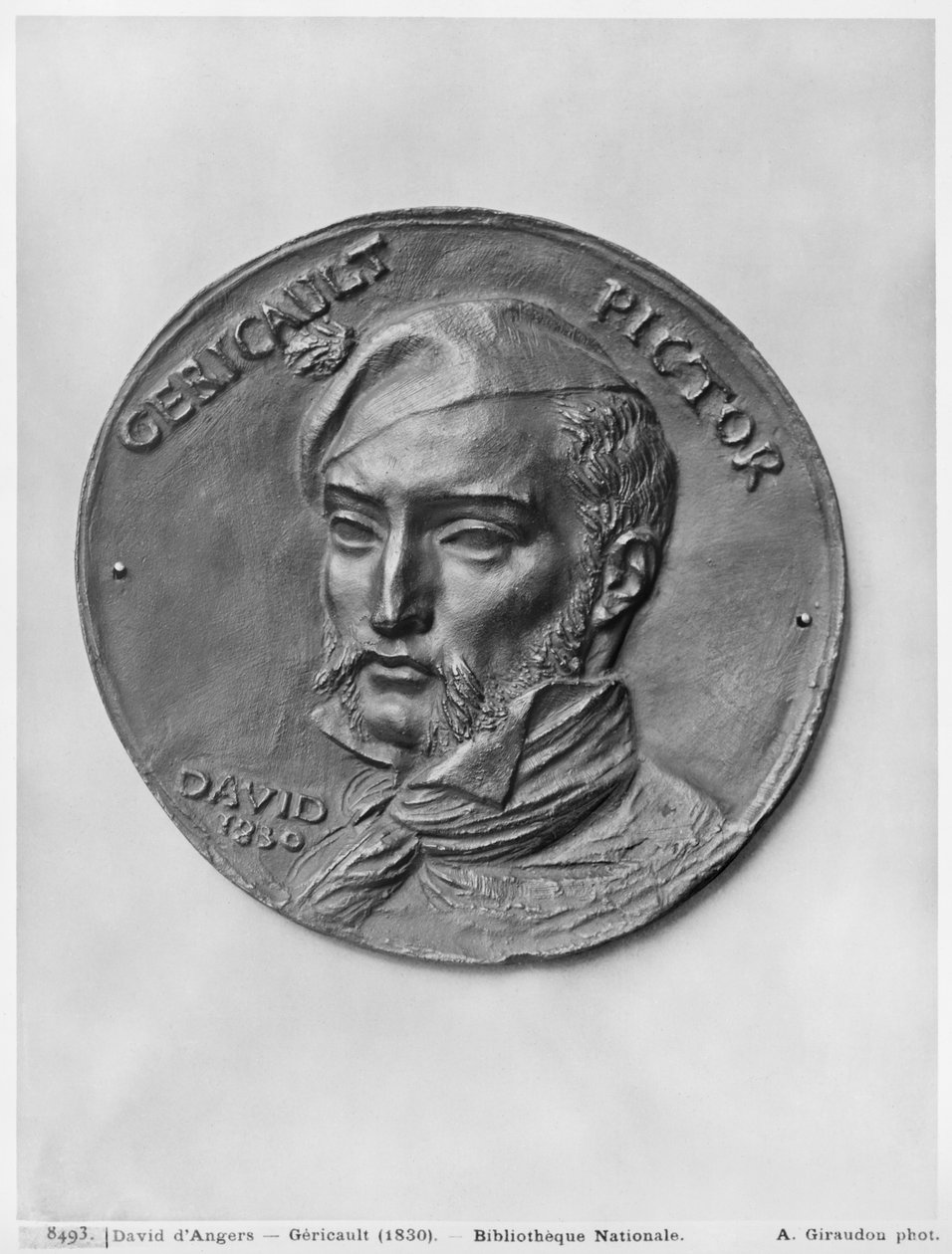 Theodore Gericault, 1830 (bronz) alkotó: Pierre Jean David d