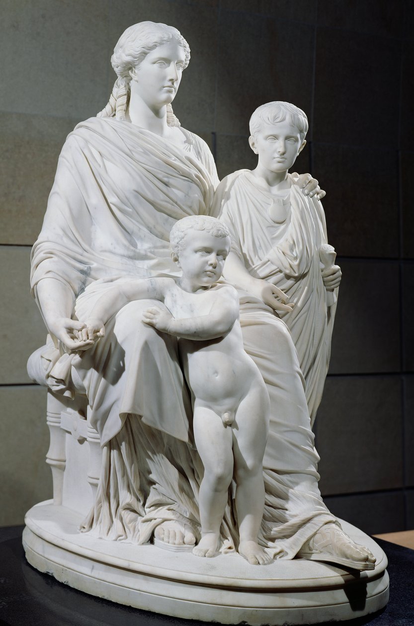 Cornelia, a két Gracchi testvér anyja, 1861 (márvány) alkotó: Pierre Jules Cavelier