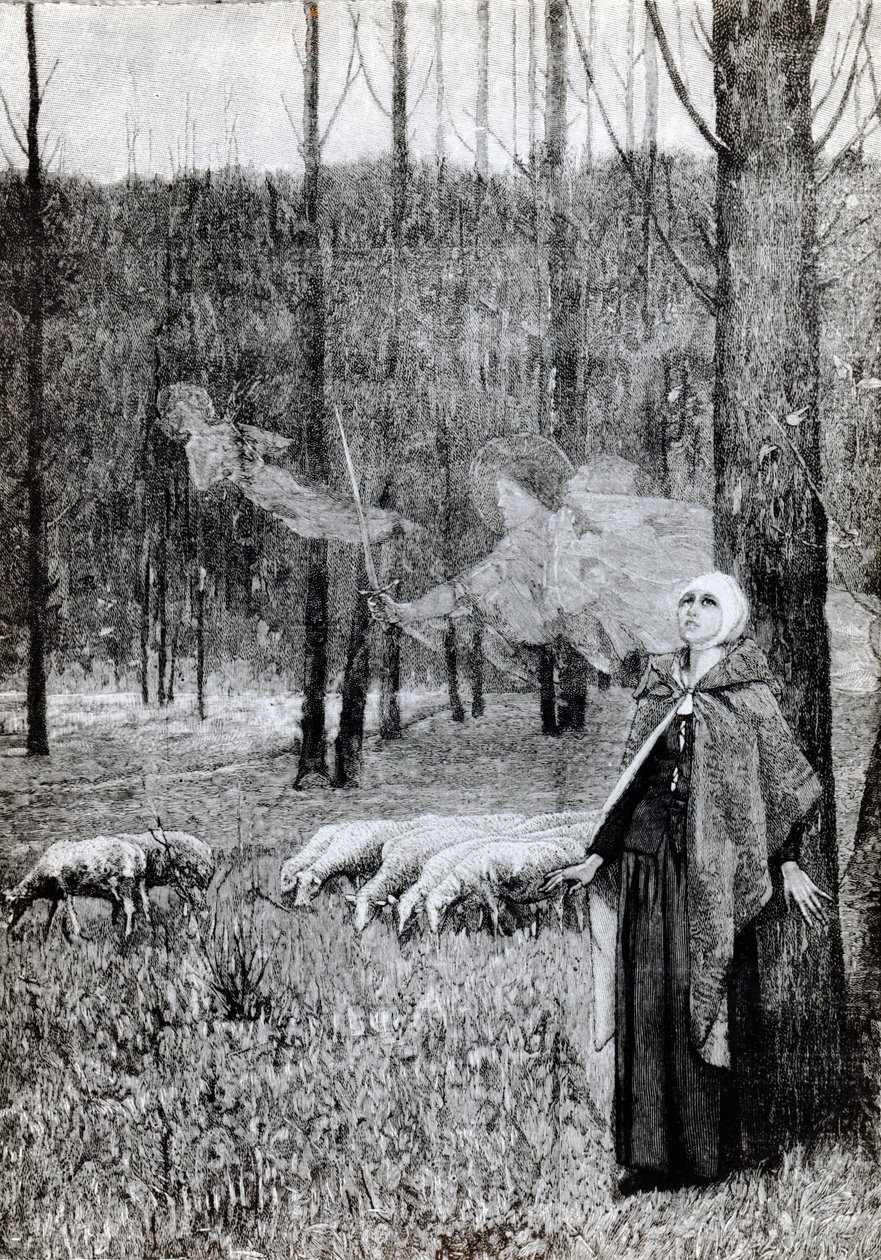 Joan of Arc hallotta a hangot, 1895 alkotó: Pierre Lagarde