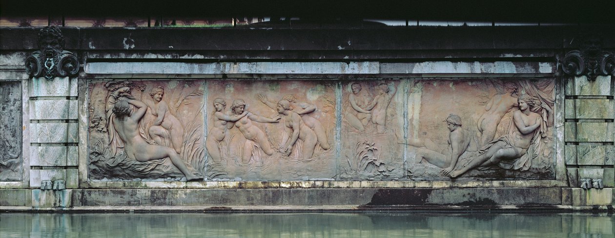 Fürdőnimfák, a Bain des Nymphes domborműve, az Allee D