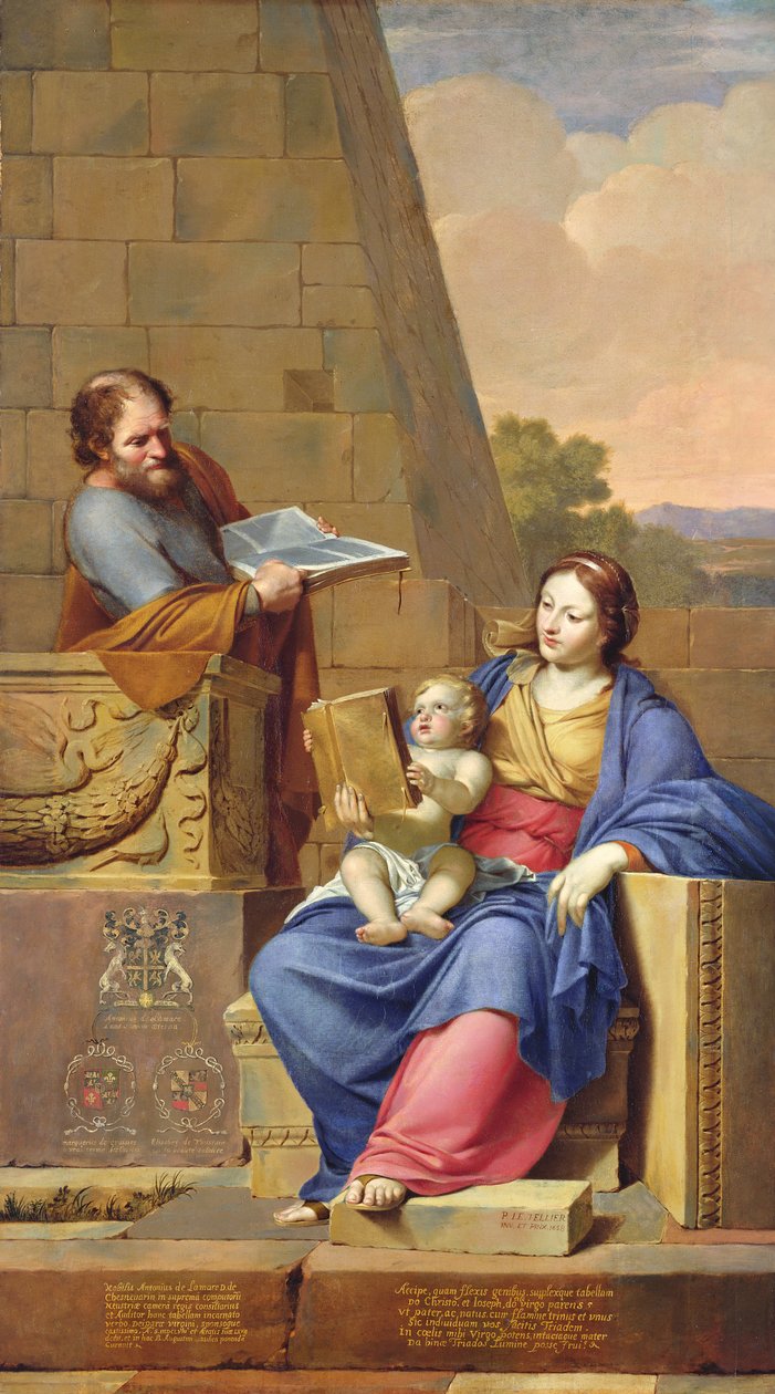 Pihenj az egyiptomi repülésen, 1658 alkotó: Pierre Letellier
