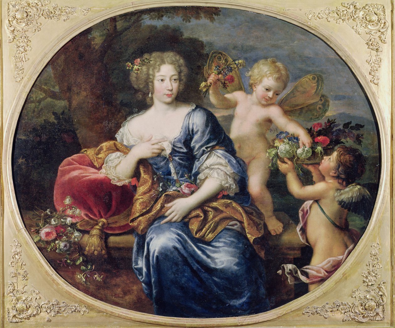 Portré feltehetően Francoise-Athenais de Rochechouart de Mortemart (1640-1707) Marquise de Montespan alkotó: Pierre Mignard
