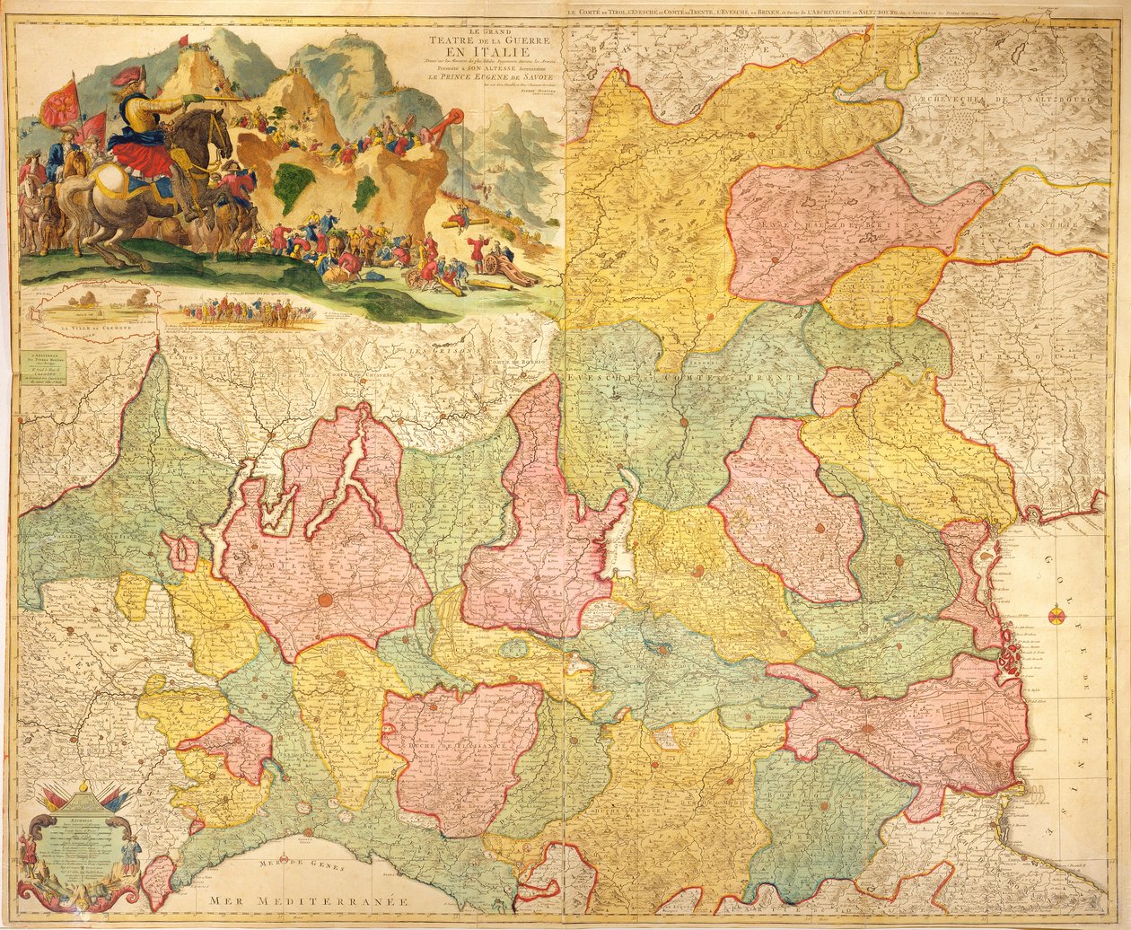 A hadiszínház Olaszországban, 1720 alkotó: Pierre Mortier