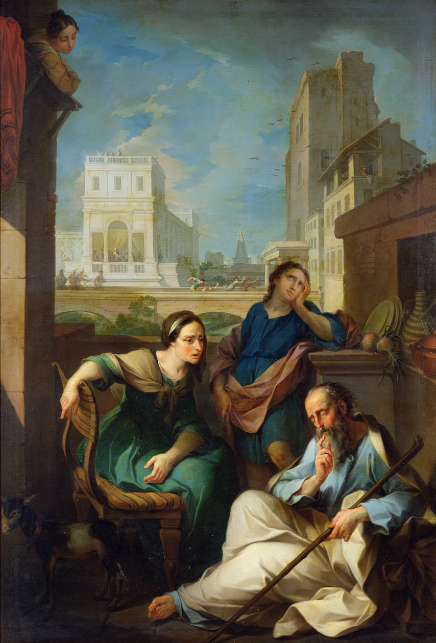 Tobit megvakul, 1733 alkotó: Pierre Parrocel