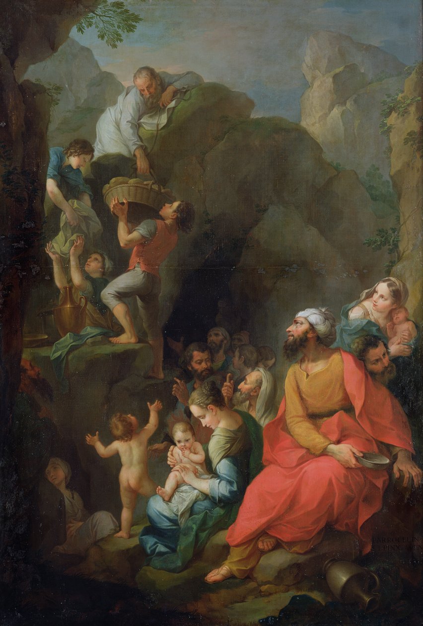 Tóbit társaival a fogságból menekül, 1733 alkotó: Pierre Parrocel