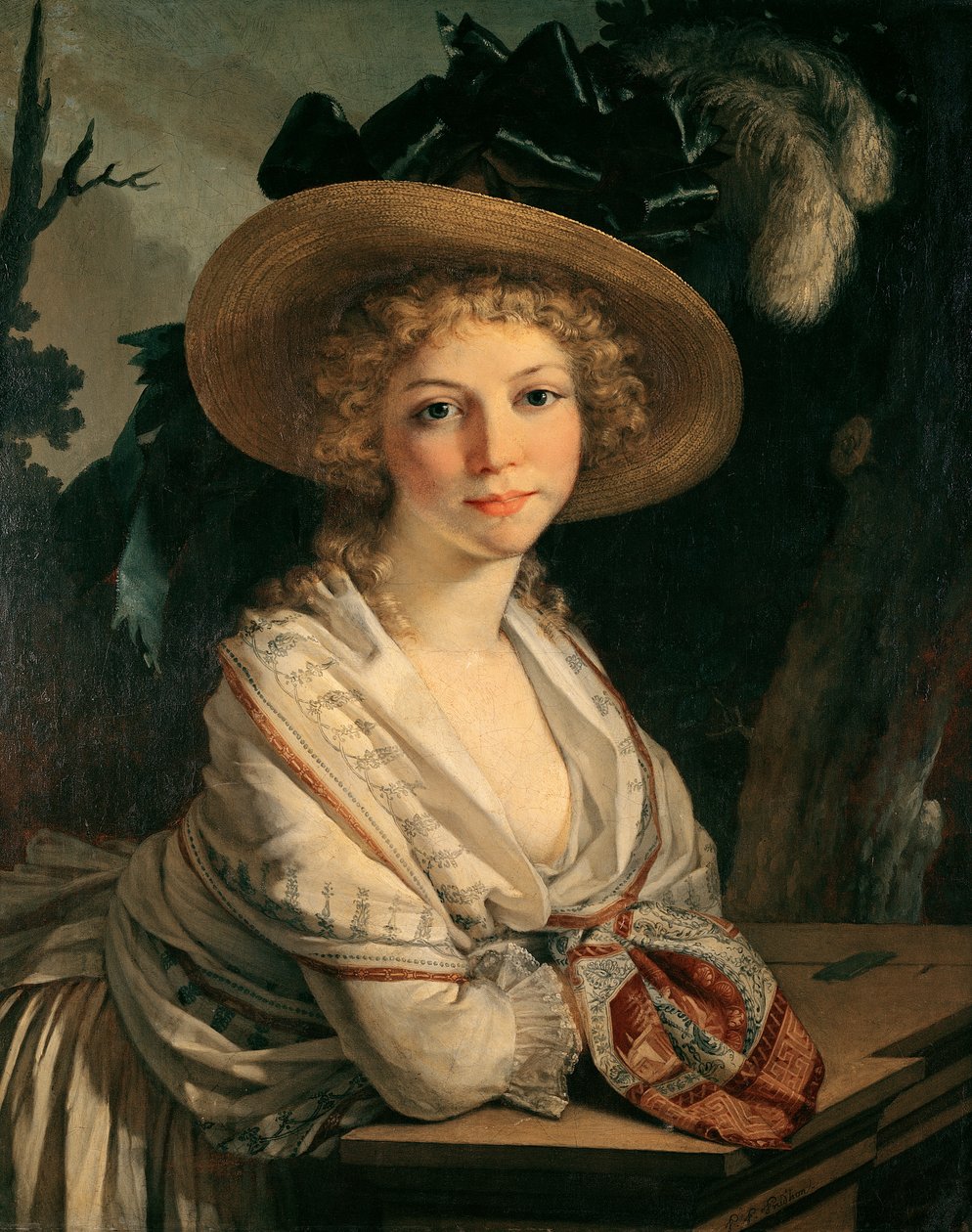 Egy fiatal nő portréja alkotó: Pierre Paul Prudhon
