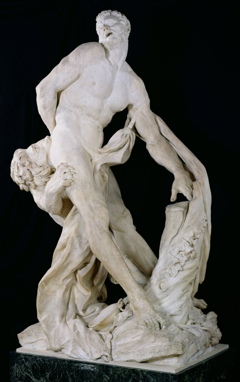Croton-i Milo, akit megtámadott egy oroszlán, 1672-82 (márvány) alkotó: Pierre Puget