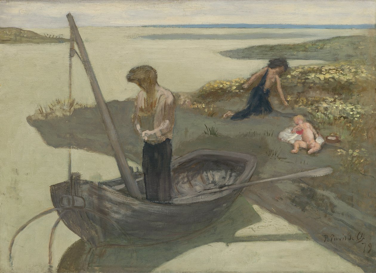 Vázlat a „szegény halász” számára alkotó: Pierre Puvis de Chavannes