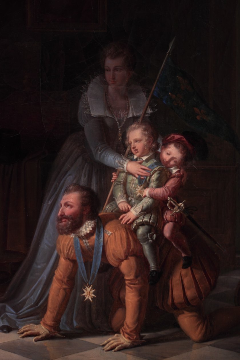 Henrik IV és gyermekei alkotó: Pierre Henri Revoil