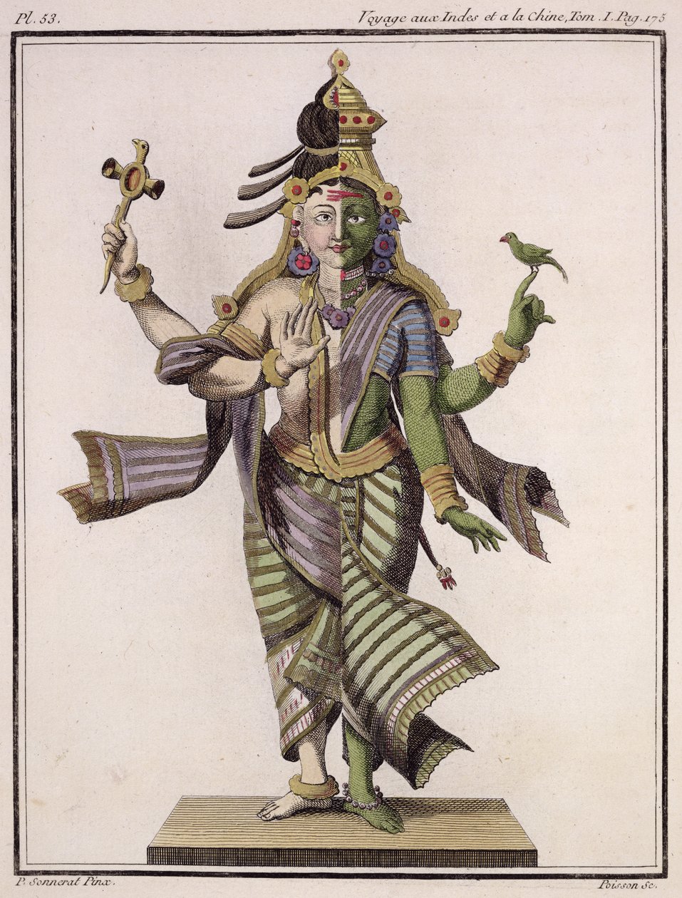 Ardhanarishvara, Pierre Sonnerat 