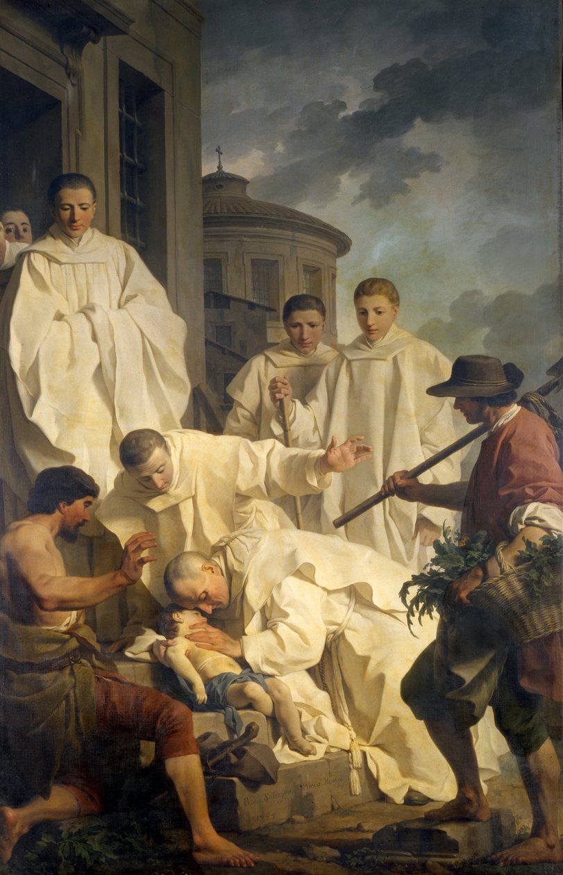 Szent Benedek csodája, 1744 alkotó: Pierre Subleyras