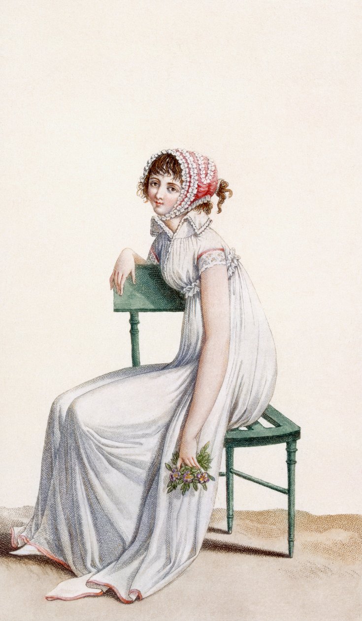 Ingruha, illusztráció a „Journal des Dames et des Modes” című folyóiratból, 1799 alkotó: Pierre de La Mesangere