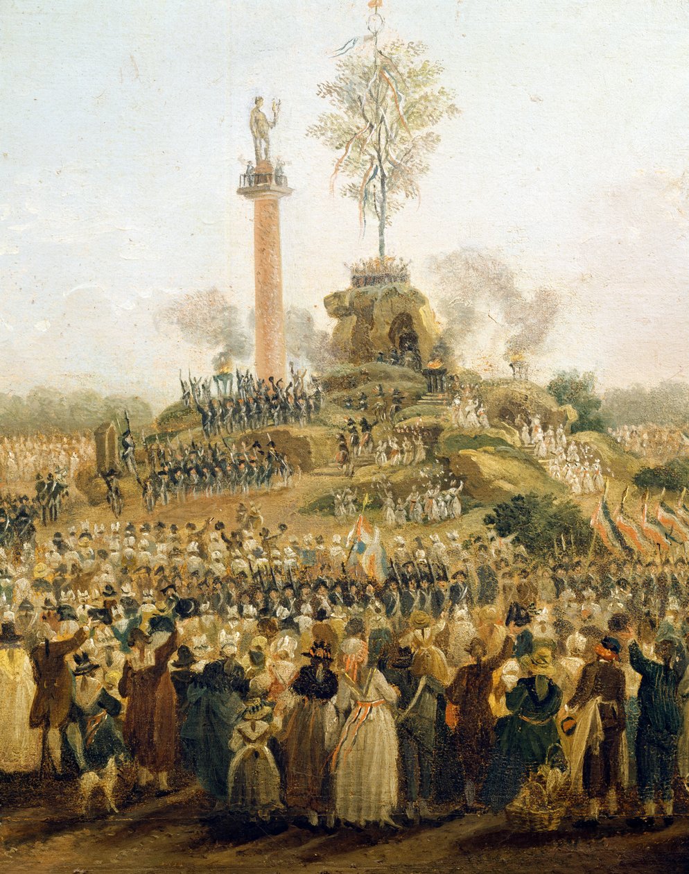 Részlet a Legfelsőbb Lény Fesztiváljából a Champ de Marson, június 8-án alkotó: Pierre Antoine Demachy